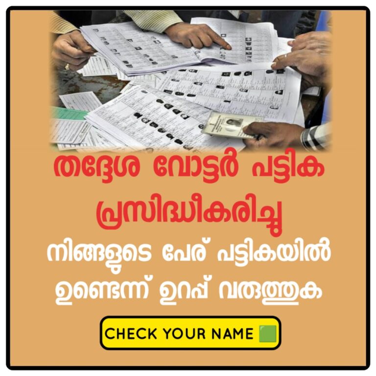 How to Check Your Name in the Kerala State Election Commission’s Voter List for Upcoming Elections