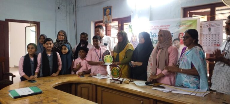 കുട്ടികളുടെ ഹരിത സഭ: എ യു പി സ്കൂൾ പത്തനാപുരത്തിന് രണ്ടാം സ്ഥാനം